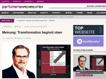 Parfümerienachrichten: Transformation